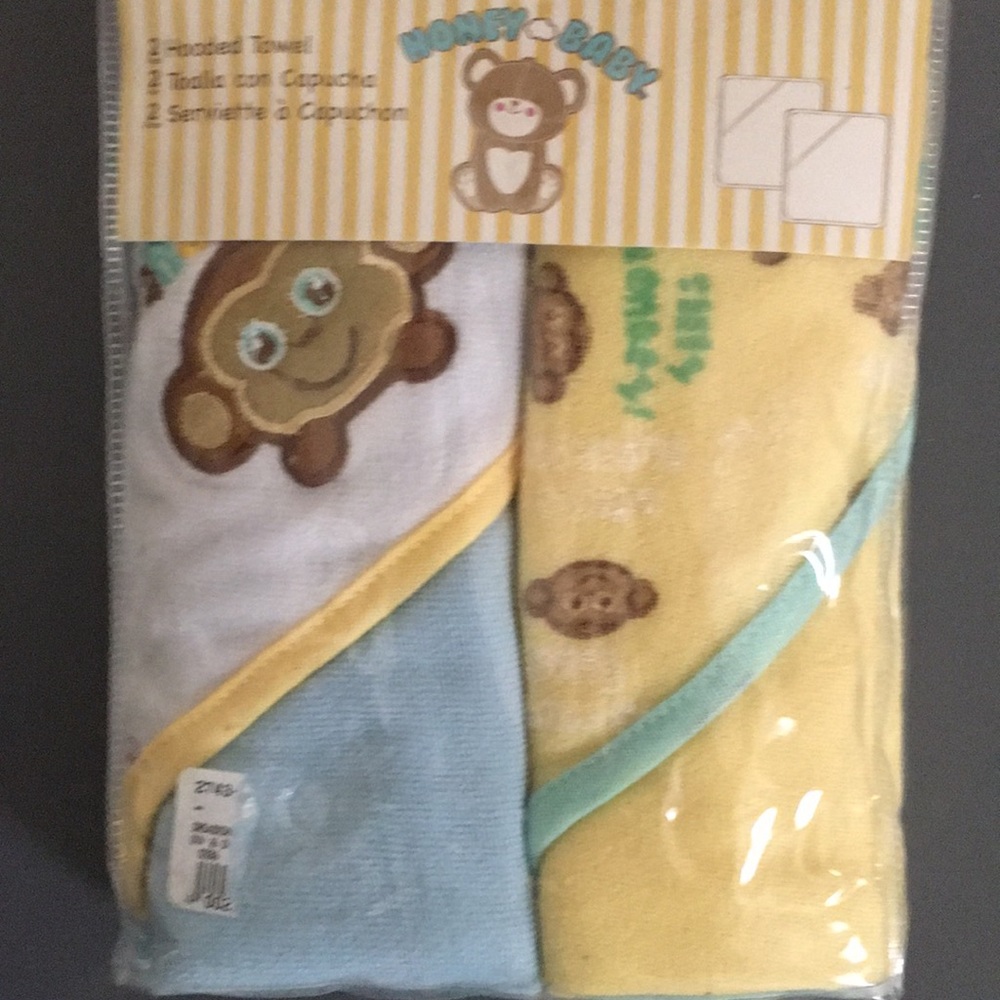 Two hooded towel